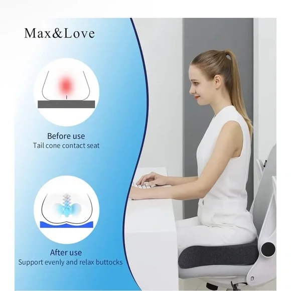 Max & Love Gray Seat Cushion NEW - Picture 4 of 7